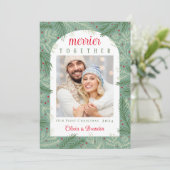 Eerste kerst samen vakantie Kaart (Staand voorkant)