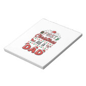 Eerste kerst Vader Vakantie Notitieblok (Linkerzijde)