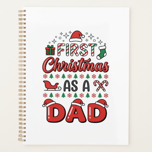 Eerste kerst Vader Vakantie Planner (Voorkant)