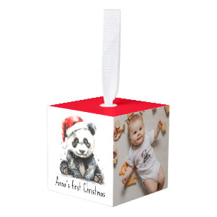 Eerste kerst van Bamboe Beer, op maat Decoratie