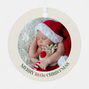 Eerste kerst van de baby op maat metalen ornament