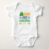 Eerste kerst van de baby romper (Voorkant)