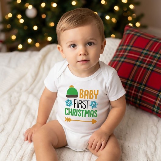 Eerste kerst van de baby romper
