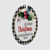 Eerste kerst van de grootouders ornament (voorkant)