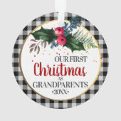 Eerste kerst van de grootouders ornament (achterkant)