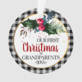 Eerste kerst van de grootouders ornament (voorkant)