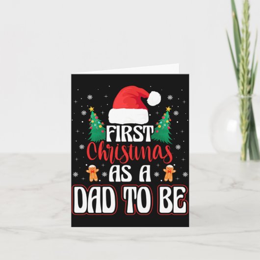Eerste kerst van een man als aanstaande vader - Ba Kaart (Voorkant)