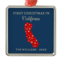Eerste kerst van het gezin in Californië in het bl