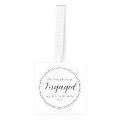 Eerste kerst verloofd 2 foto decoratie (Voorkant)