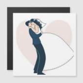 Eerste kerst verloofd handgetekend paar (Voorkant / Achterkant)