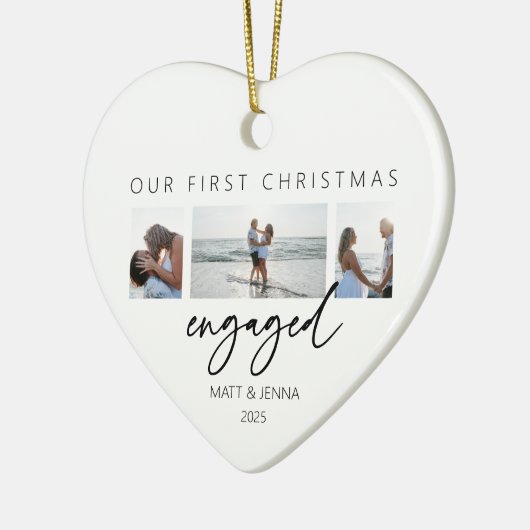 Eerste kerst verloofd ornament (Links)