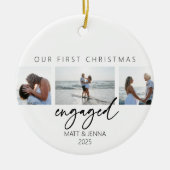 Eerste kerst verloofd ornament (Voorkant)