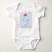 Eerste kerst voor een baby romper (Voorkant)