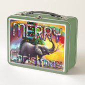 Eerste KerstAfrikaanse olifant Verdroogde boom (Voorkant)