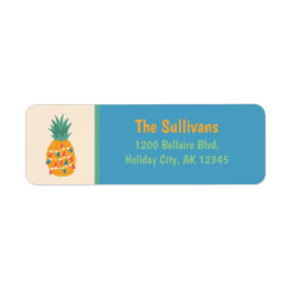 Eerste kerstanananas Retouradres Etiket