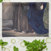 Eerste kerstavond theedoek (Gevouwen)