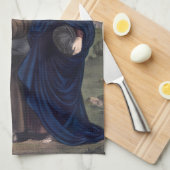 Eerste kerstavond theedoek (Quarter Fold)