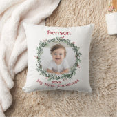 Eerste Kerstbaby's Fotoherinnering Kussen (Deken)