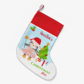 Eerste kerstbaljurk pinguïn kleine kerstsok (Voorkant (Hangend))