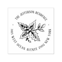 Eerste kerstbericht Aangepaste naam Retour adres