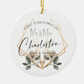 Eerste kerstbevruchte keramische Ornament (Voorkant)