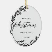 Eerste Kerstbevruchting met keramische keramiek in Keramisch Ornament (Rechts)