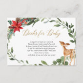 Eerste kerstblad baby hertenboekaanvraag invoegen informatiekaartje (Voorkant)