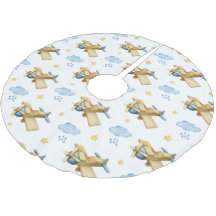 Eerste kerstblauwe Waterverf baby