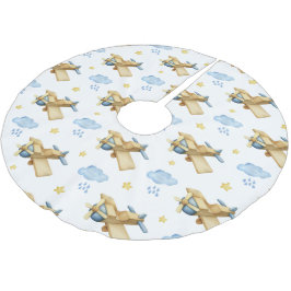 Eerste kerstblauwe  Waterverf baby Kerstboom Rok