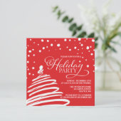 Eerste kerstboom en uitnodiging voor de Sneeuwfees (Staand voorkant)