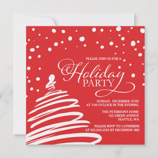 Eerste kerstboom en uitnodiging voor de Sneeuwfees (Voorkant)