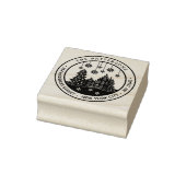 Eerste kerstboom Persoonlijk retouradres winter Rubberstempel (Stempel)