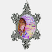 Eerste kerstboomversiering voor baby's tin sneeuwvlok ornament (Links)