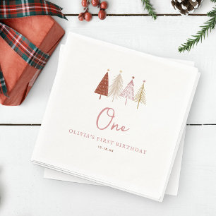 Eerste kerstboomwinter: Onederland meisje Servet