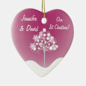 Eerste kerstbruiloft keramisch ornament (Rechts)