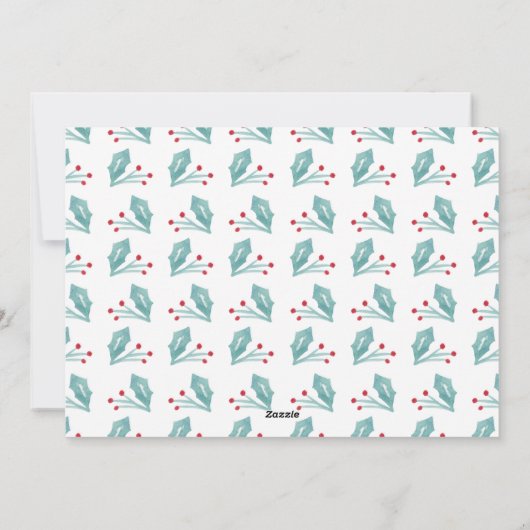 Eerste kerstcadeau | Kerstmis Feestdagenkaart (Achterkant)