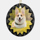 Eerste kerstcadeau Lijst Snowflake Keramisch Ornament (Links)