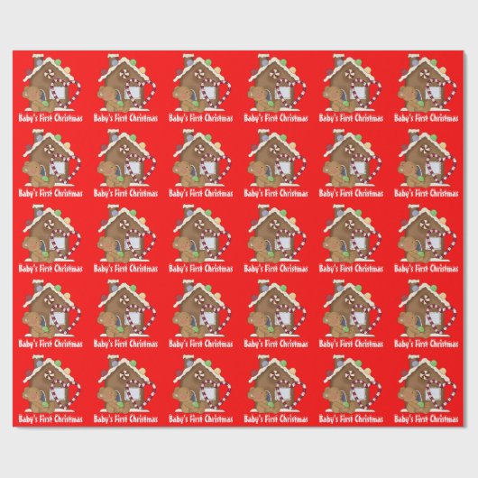 Eerste kerstcadeau voor baby's Beer Cadeaupapier (Vlak)