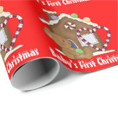 Eerste kerstcadeau voor baby's Beer Cadeaupapier (Rol Hoek)