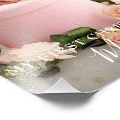 Eerste kerstcadeau voor meisje Snowflake Lijst fot Foto Afdruk (Hoek)