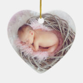 Eerste kerstcadeau voor nanny en opa keramisch ornament (Achterkant)