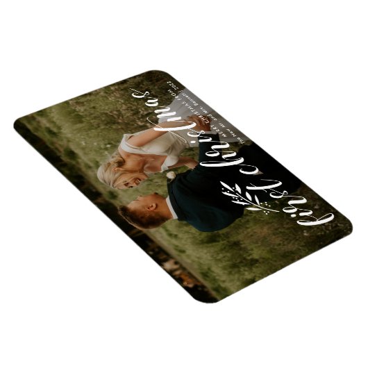 Eerste kerstcadeaubon bruiloft magneet (Rechterzijde)