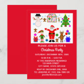 Eerste kerstcadeaukaart #1-2 save the date (Voorkant / Achterkant)