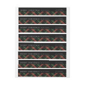 Eerste kerstcadeaulabel voor retouradres (Vel)