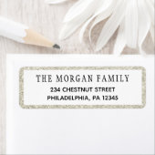 Eerste kerstcadeaulabel voor retouradres etiket (Insitu)