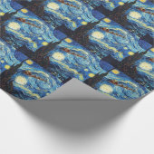 Eerste kerstcadeaupapier met nachtkleding cadeaupapier (Hoek)