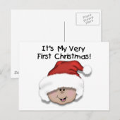 Eerste kerstcadeaus voor Baby van Latino Feestdagenkaart (Voorkant / Achterkant)
