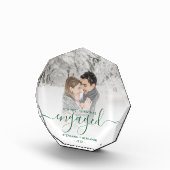 Eerste kerstcadeautje Foto Pine Green Script (Rechts)