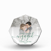 Eerste kerstcadeautje Foto Pine Green Script (Voorkant)