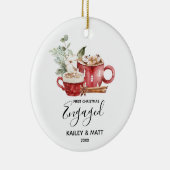 Eerste kerstcadeautje Ornament met enkele keramisc (Rechts)